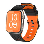 Diagonal Two-Color Silicone Watch Band, For Apple Watch 46mm / 49mm / 45mm / 44mm