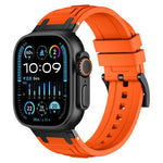 Dreischichtiges Panzer-Silikon-Uhrenarmband, Für Apple Watch 49mm / 46mm / 45mm / 44mm, Für Apple Watch 42mm / 41mm / 40mm / 38mm