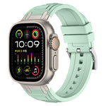 Dreischichtiges Panzer-Silikon-Uhrenarmband, Für Apple Watch 49mm / 46mm / 45mm / 44mm, Für Apple Watch 42mm / 41mm / 40mm / 38mm