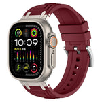 Dreischichtiges Panzer-Silikon-Uhrenarmband, Für Apple Watch 49mm / 46mm / 45mm / 44mm, Für Apple Watch 42mm / 41mm / 40mm / 38mm