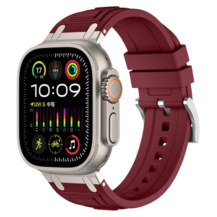 Dreischichtiges Panzer-Silikon-Uhrenarmband, Für Apple Watch 49mm / 46mm / 45mm / 44mm, Für Apple Watch 42mm / 41mm / 40mm / 38mm