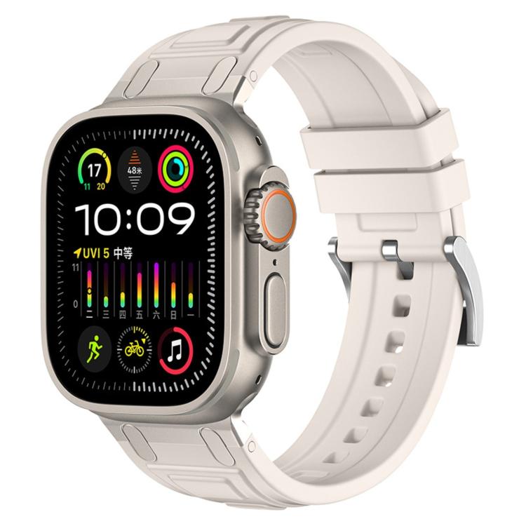 Dreischichtiges Panzer-Silikon-Uhrenarmband, Für Apple Watch 49mm / 46mm / 45mm / 44mm, Für Apple Watch 42mm / 41mm / 40mm / 38mm