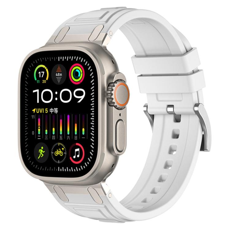Dreischichtiges Panzer-Silikon-Uhrenarmband, Für Apple Watch 49mm / 46mm / 45mm / 44mm, Für Apple Watch 42mm / 41mm / 40mm / 38mm