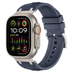 Dreischichtiges Panzer-Silikon-Uhrenarmband, Für Apple Watch 49mm / 46mm / 45mm / 44mm, Für Apple Watch 42mm / 41mm / 40mm / 38mm