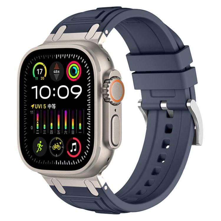 Dreischichtiges Panzer-Silikon-Uhrenarmband, Für Apple Watch 49mm / 46mm / 45mm / 44mm, Für Apple Watch 42mm / 41mm / 40mm / 38mm