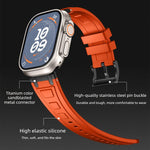 Dreischichtiges Panzer-Silikon-Uhrenarmband, Für Apple Watch 49mm / 46mm / 45mm / 44mm, Für Apple Watch 42mm / 41mm / 40mm / 38mm