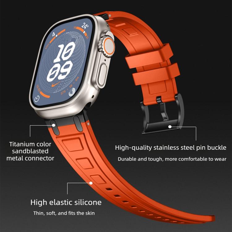 Dreischichtiges Panzer-Silikon-Uhrenarmband, Für Apple Watch 49mm / 46mm / 45mm / 44mm, Für Apple Watch 42mm / 41mm / 40mm / 38mm