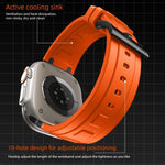 Dreischichtiges Panzer-Silikon-Uhrenarmband, Für Apple Watch 49mm / 46mm / 45mm / 44mm, Für Apple Watch 42mm / 41mm / 40mm / 38mm