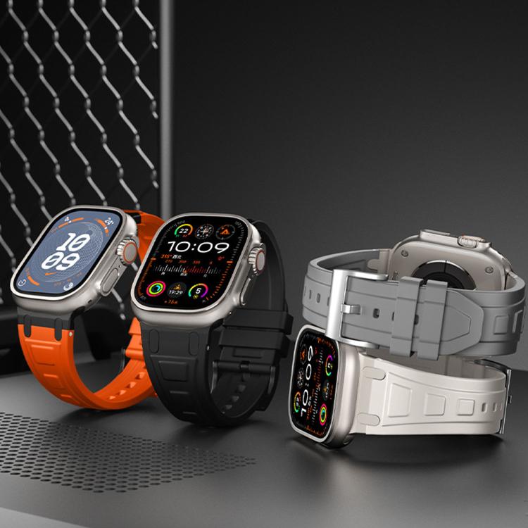 Dreischichtiges Panzer-Silikon-Uhrenarmband, Für Apple Watch 49mm / 46mm / 45mm / 44mm, Für Apple Watch 42mm / 41mm / 40mm / 38mm