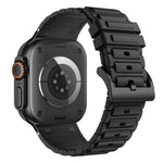 Verstärktes I-förmiges Textur-Silikon-Uhrenarmband, Für Apple Watch 49mm / 46mm / 45mm / 44mm, Für Apple Watch 42mm / 41mm / 40mm / 38mm