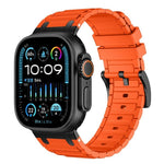 Verstärktes I-förmiges Textur-Silikon-Uhrenarmband, Für Apple Watch 49mm / 46mm / 45mm / 44mm, Für Apple Watch 42mm / 41mm / 40mm / 38mm