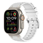 Verstärktes I-förmiges Textur-Silikon-Uhrenarmband, Für Apple Watch 49mm / 46mm / 45mm / 44mm, Für Apple Watch 42mm / 41mm / 40mm / 38mm