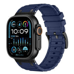 Verstärktes I-förmiges Textur-Silikon-Uhrenarmband, Für Apple Watch 49mm / 46mm / 45mm / 44mm, Für Apple Watch 42mm / 41mm / 40mm / 38mm