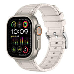 Verstärktes I-förmiges Textur-Silikon-Uhrenarmband, Für Apple Watch 49mm / 46mm / 45mm / 44mm, Für Apple Watch 42mm / 41mm / 40mm / 38mm