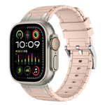 Verstärktes I-förmiges Textur-Silikon-Uhrenarmband, Für Apple Watch 49mm / 46mm / 45mm / 44mm, Für Apple Watch 42mm / 41mm / 40mm / 38mm