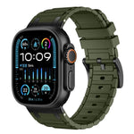 Verstärktes I-förmiges Textur-Silikon-Uhrenarmband, Für Apple Watch 49mm / 46mm / 45mm / 44mm, Für Apple Watch 42mm / 41mm / 40mm / 38mm