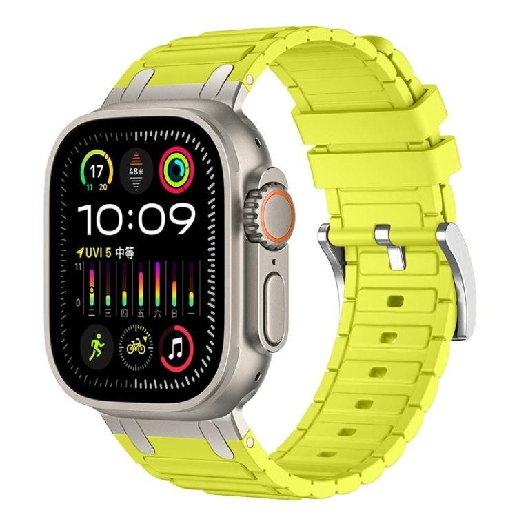 Verstärktes I-förmiges Textur-Silikon-Uhrenarmband, Für Apple Watch 49mm / 46mm / 45mm / 44mm, Für Apple Watch 42mm / 41mm / 40mm / 38mm