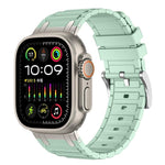 Verstärktes I-förmiges Textur-Silikon-Uhrenarmband, Für Apple Watch 49mm / 46mm / 45mm / 44mm, Für Apple Watch 42mm / 41mm / 40mm / 38mm