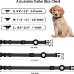 Für AirTag 2. Gen / AirTag 1. Gen Haustierhalsband Nylon Katzen- und Hundehalsband, S 1,5 x 28 x 39cm, M 2,0 x 34 x 49cm, L 2,5 x 42 x 60cm