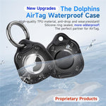 Für AirTag 2. Gen / AirTag 1. Gen Delfin-Design Anti-Verlust Locator Haustierhalsbänder Wasserdichte Schutzhülle