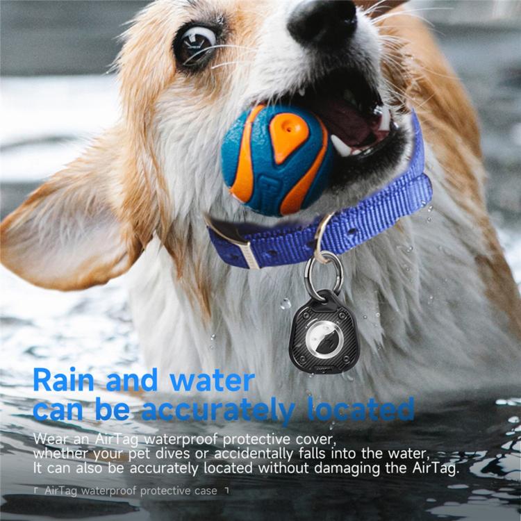 Für AirTag 2. Gen / AirTag 1. Gen Delfin-Design Anti-Verlust Locator Haustierhalsbänder Wasserdichte Schutzhülle