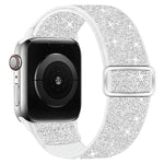 Glitzerndes elastisches Nylon-Uhrenarmband, Für Apple Watch 49mm / 46mm / 45mm / 44mm, Für Apple Watch 42mm / 41mm / 40mm / 38mm