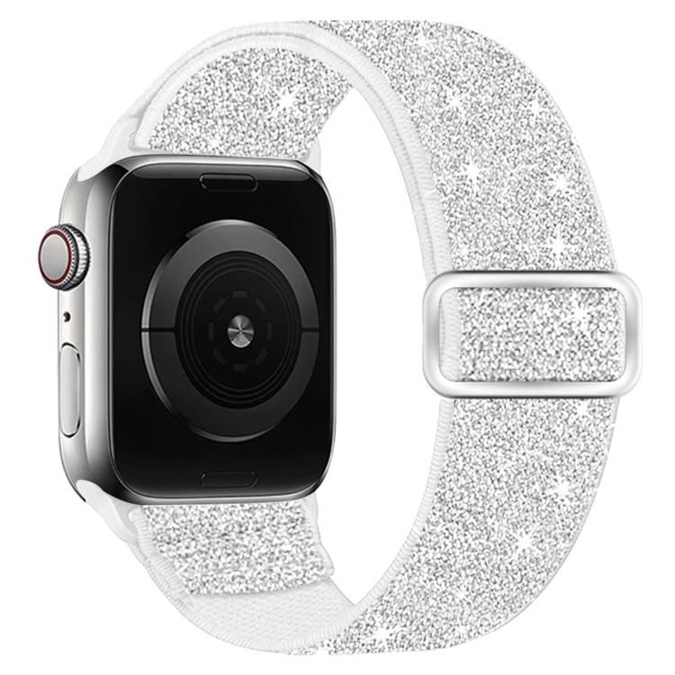Glitzerndes elastisches Nylon-Uhrenarmband, Für Apple Watch 49mm / 46mm / 45mm / 44mm, Für Apple Watch 42mm / 41mm / 40mm / 38mm