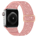 Glitzerndes elastisches Nylon-Uhrenarmband, Für Apple Watch 49mm / 46mm / 45mm / 44mm, Für Apple Watch 42mm / 41mm / 40mm / 38mm