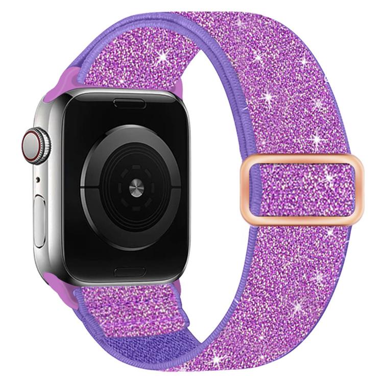 Glitzerndes elastisches Nylon-Uhrenarmband, Für Apple Watch 49mm / 46mm / 45mm / 44mm, Für Apple Watch 42mm / 41mm / 40mm / 38mm