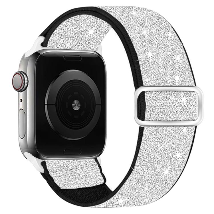 Glitzerndes elastisches Nylon-Uhrenarmband, Für Apple Watch 49mm / 46mm / 45mm / 44mm, Für Apple Watch 42mm / 41mm / 40mm / 38mm