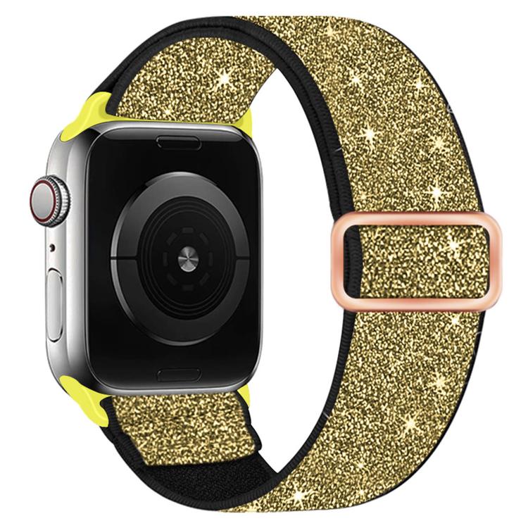 Glitzerndes elastisches Nylon-Uhrenarmband, Für Apple Watch 49mm / 46mm / 45mm / 44mm, Für Apple Watch 42mm / 41mm / 40mm / 38mm