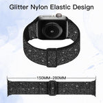 Glitzerndes elastisches Nylon-Uhrenarmband, Für Apple Watch 49mm / 46mm / 45mm / 44mm, Für Apple Watch 42mm / 41mm / 40mm / 38mm