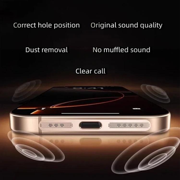 5pcs High-Density Metallic Integrated Speaker Dust Cover, For iPhone Air