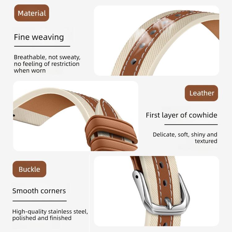 Verbundnaht echtes Leder-Uhrenarmband, Für Apple Watch 46mm / 49mm / 45mm / 44mm, Für Apple Watch 42mm / 41mm / 40mm / 38mm