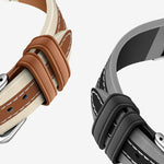 Verbundnaht echtes Leder-Uhrenarmband, Für Apple Watch 46mm / 49mm / 45mm / 44mm, Für Apple Watch 42mm / 41mm / 40mm / 38mm