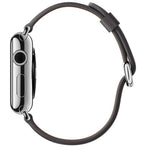 Klassisches Lederarmband mit Knopfverschluss für Apple Watch Series 3, 2 und 1 (42 mm)
