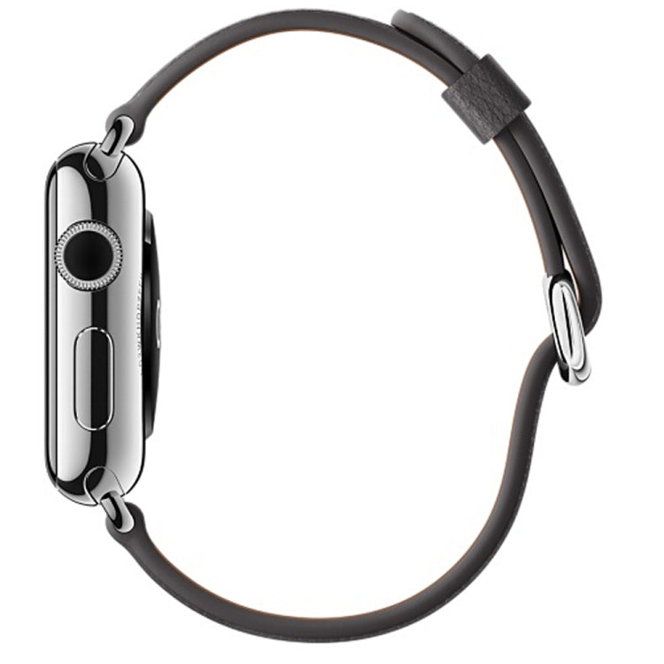 Klassisches Lederarmband mit Knopfverschluss für Apple Watch Series 3, 2 und 1 (42 mm)