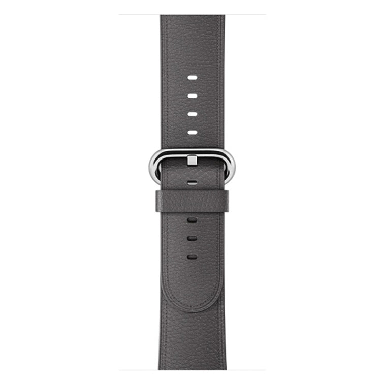 Klassisches Lederarmband mit Knopfverschluss für Apple Watch Series 3, 2 und 1 (42 mm)