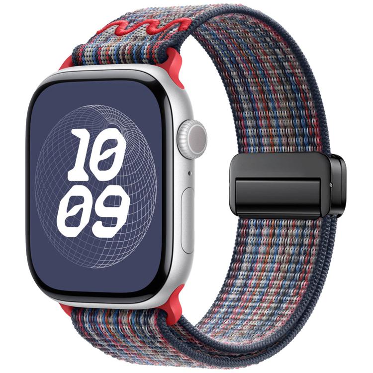 Magnetic Buckle Loop Nylon Watch Band, For Apple Watch 46mm / 49mm / 45mm / 44mm, For Apple Watch 42mm / 41mm / 40mm / 38mm