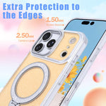 Starry Glitter Magnetic Holder Phone Case, For iPhone 17 Pro Max, For iPhone 17 Pro, For iPhone 17