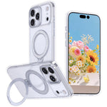 Starry Glitter Magnetic Holder Phone Case, For iPhone 18 Pro / 17 Pro, For iPhone 18 Pro Max / 17 Pro Max, For iPhone 17