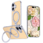 Starry Glitter Magnetic Holder Phone Case, For iPhone 18 Pro / 17 Pro, For iPhone 18 Pro Max / 17 Pro Max, For iPhone 17