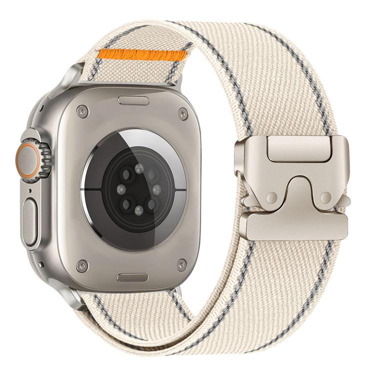 Reflektierender Regenschirm-Schnallen Nylon-Uhrenarmband, für Apple Watch 49mm / 46mm / 45mm / 44mm, für Apple Watch 42mm / 41mm / 40mm / 38mm