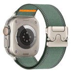 Reflective Umbrella Buckle Woven Nylon Watch Band, For Apple Watch 49mm / 46mm / 45mm / 44mm, For Apple Watch 42mm / 41mm / 40mm / 38mm