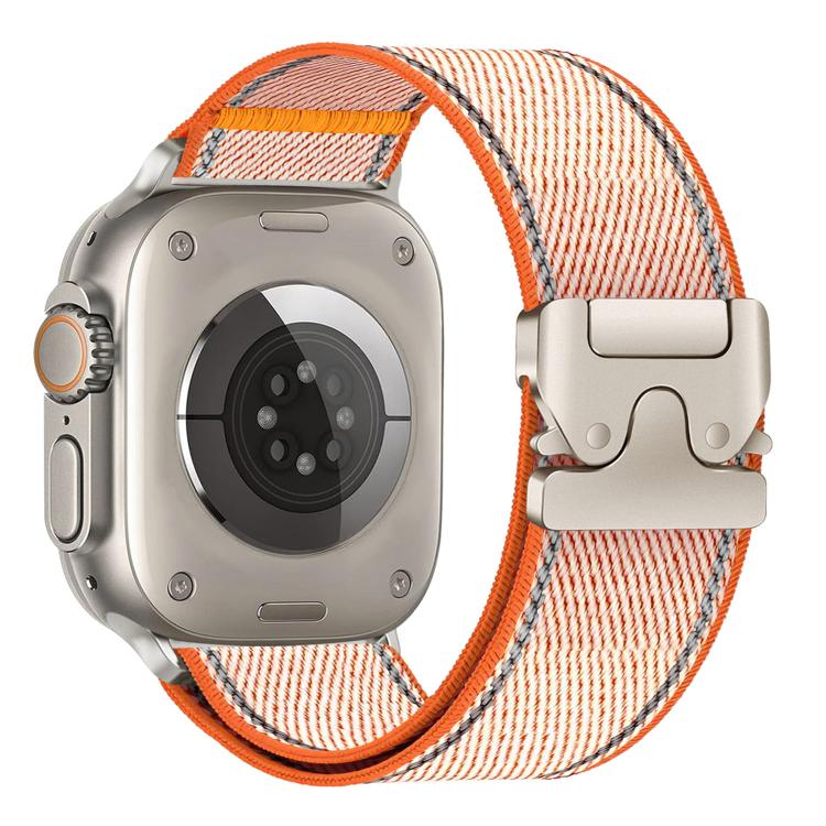 Reflective Umbrella Buckle Woven Nylon Watch Band, For Apple Watch 49mm / 46mm / 45mm / 44mm, For Apple Watch 42mm / 41mm / 40mm / 38mm