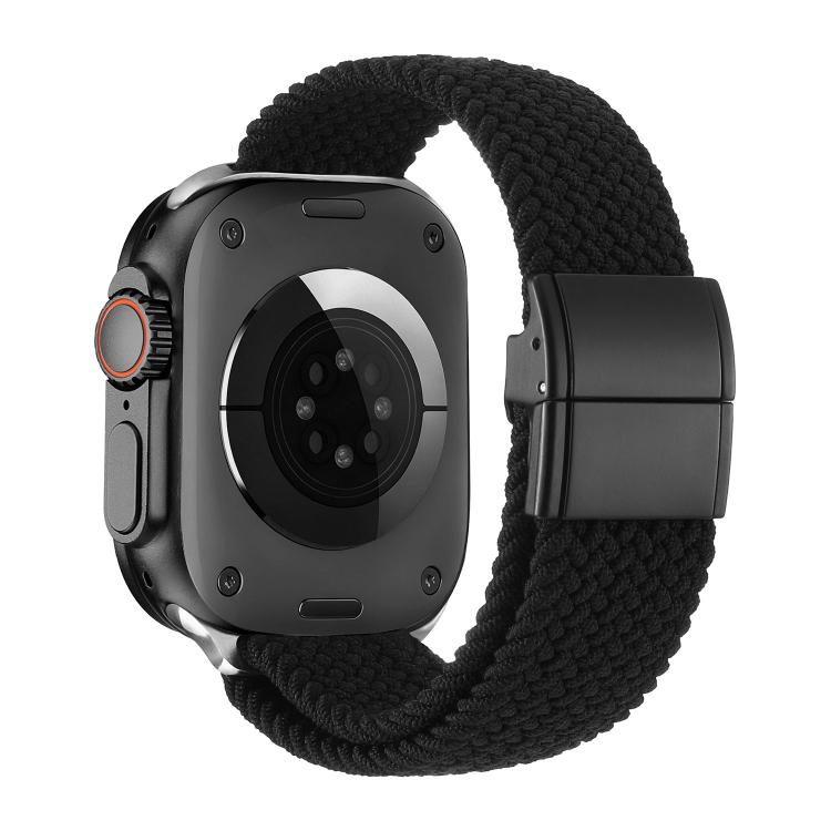 Metall-Schnalle Magnetverschluss Nylon-gewebtes Uhrenarmband, für Apple Watch 49mm / 46mm / 45mm / 44mm, für Apple Watch 42mm / 41mm / 40mm / 38mm