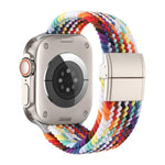 Metal Buckle Magnetic Clasp Nylon Woven Watch Band, For Apple Watch 49mm / 46mm / 45mm / 44mm, For Apple Watch 42mm / 41mm / 40mm / 38mm