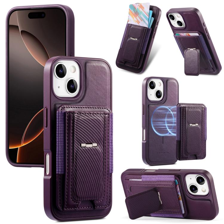 CaseNeo Fold Halter Retro Elastische Karten Tasche Magnetische Rückseite Handyhülle, Für iPhone 15, Für iPhone 14 / 13, Für iPhone 14 Pro, Für iPhone 14 Pro Max, Für iPhone 13 Pro Max, Für iPhone 13 Pro