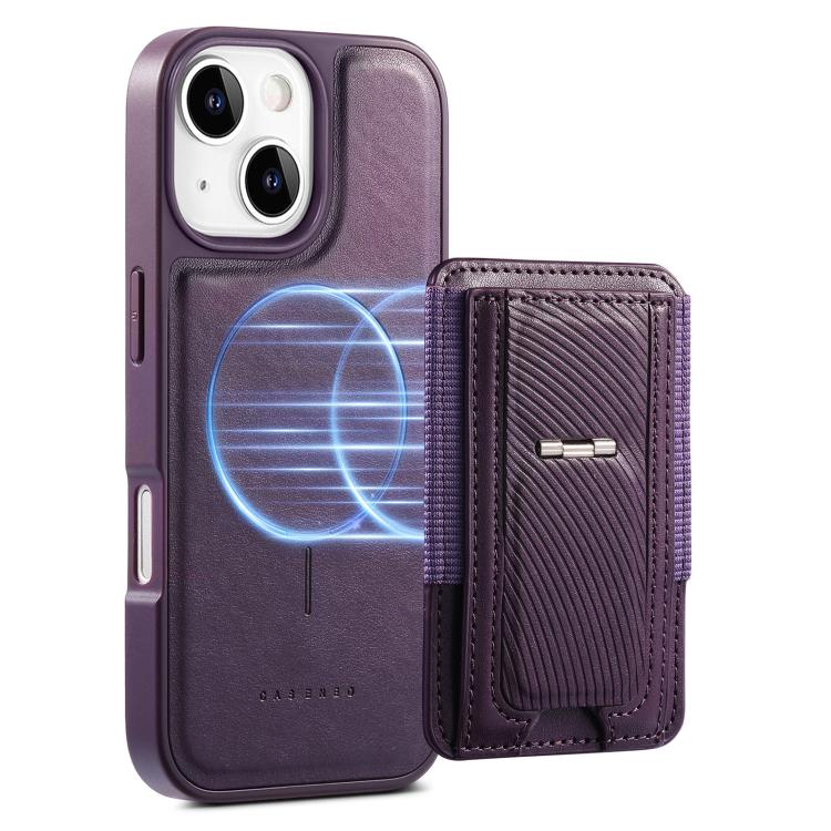 CaseNeo Fold Halter Retro Elastische Karten Tasche Magnetische Rückseite Handyhülle, Für iPhone 15, Für iPhone 14 / 13, Für iPhone 14 Pro, Für iPhone 14 Pro Max, Für iPhone 13 Pro Max, Für iPhone 13 Pro