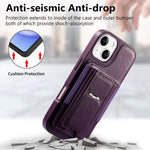 CaseNeo Fold Halter Retro Elastische Karten Tasche Magnetische Rückseite Handyhülle, Für iPhone 15, Für iPhone 14 / 13, Für iPhone 14 Pro, Für iPhone 14 Pro Max, Für iPhone 13 Pro Max, Für iPhone 13 Pro